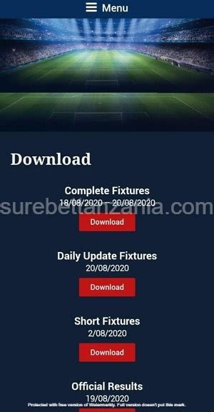 thronebet tz complete fixture.
